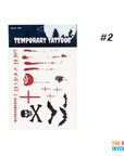 Gory Halloween Temporary Tattoos