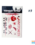 Gory Halloween Temporary Tattoos