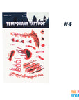 Gory Halloween Temporary Tattoos