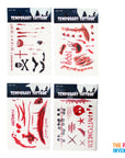 Gory Halloween Temporary Tattoos