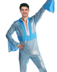 Adult Disco Man Jumpsuit (Blue)