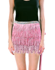 Fringe Skirt (Light Pink)
