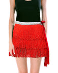 Fringe Skirt (Red)