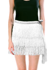 Fringe Skirt (White)