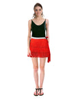 Fringe Skirt (Red)