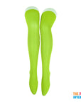 Light Green Plain Over Knee Stockings
