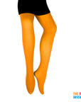 Orange Plain Pantyhose
