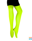 Fluro Green Plain Pantyhose