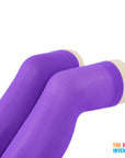 Purple Plain Over Knee Stockings