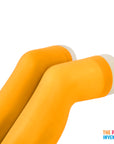 Orange Plain Over Knee Stockings