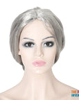 Silver Grandma Wig
