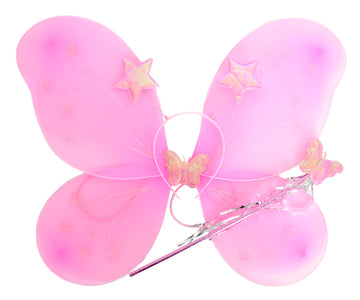 Butterfly Costume Kit (3 Piece Set) Light Pink