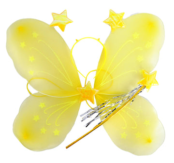 Butterfly Costume Kit (3 Piece Set) Yellow