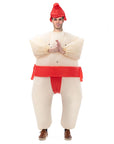 Adult Inflatable Sumo Wrestler Costume (Red)