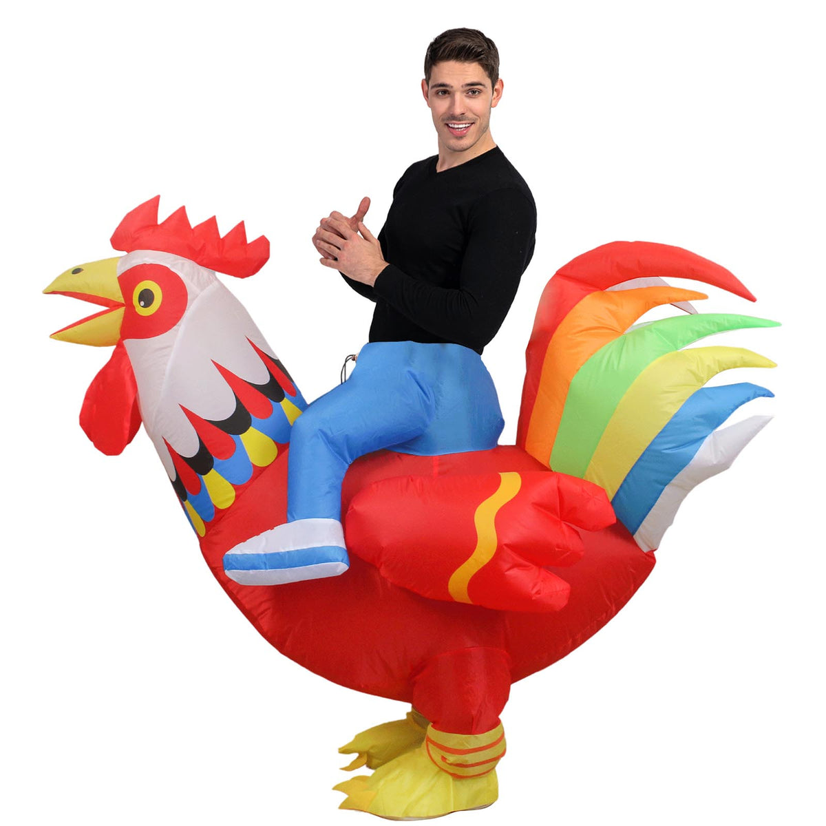 Inflateable Rouster Adult Inflatable Rooster Costume – The Party Inventory