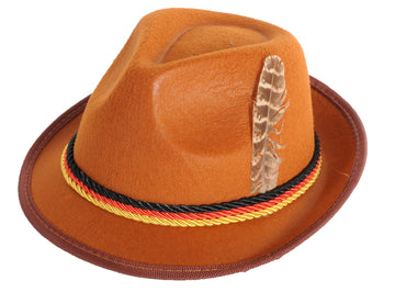 German Trilby Hat (Brown)