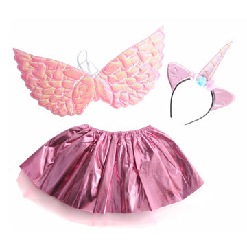 Metallic Pegasus Unicorn Accessory Kit (Pink)