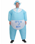 Adult Inflatable Blue Baby Costume (It's A Boy)
