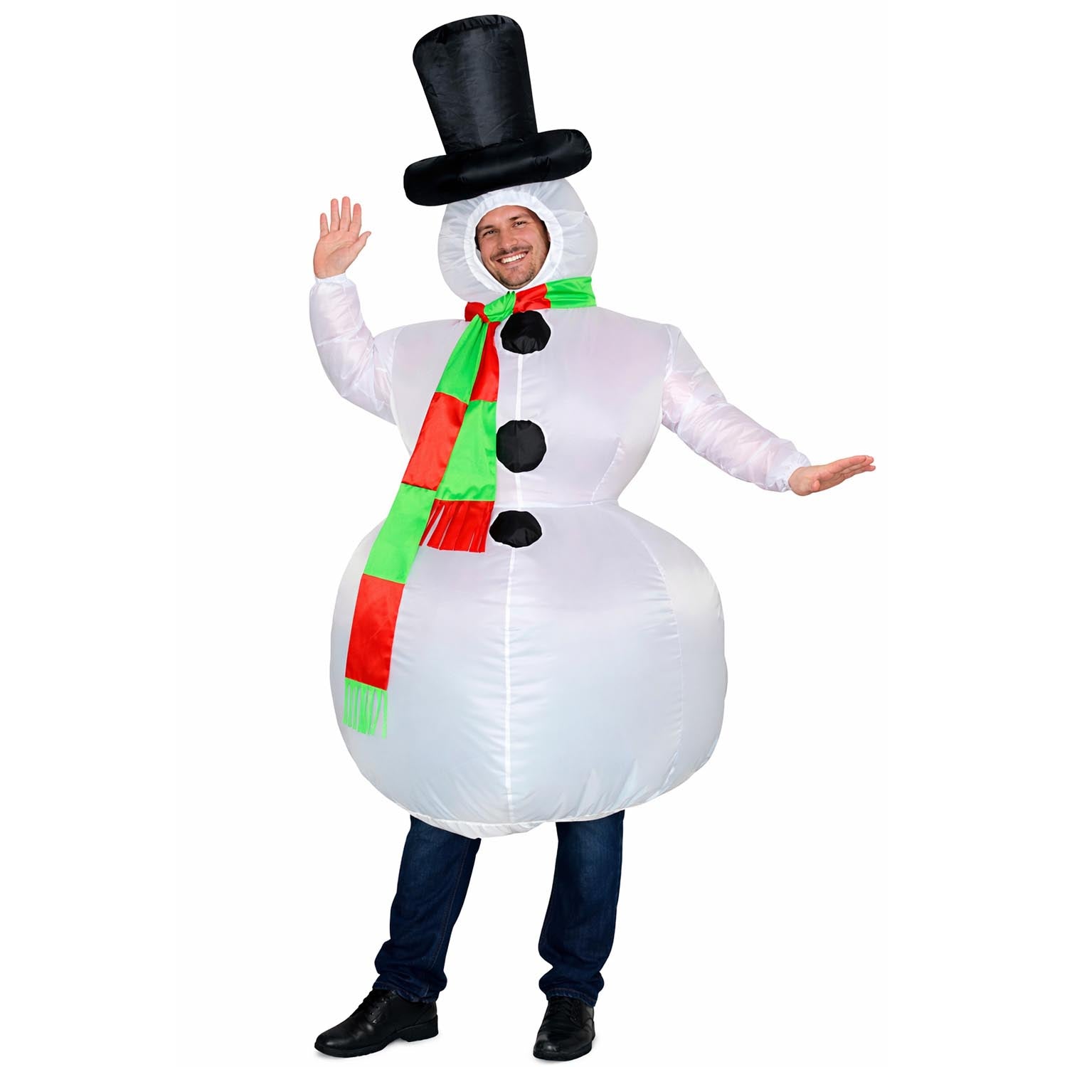 Adult Inflatable Christmas Snowman Costume