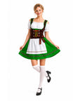 Adult Green Bavarian Dress Costume