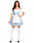Adult Blue Checkered Bavarian Lady Costume
