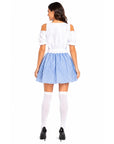 Adult Blue Checkered Bavarian Lady Costume