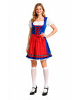 Adult Blue Checkered Bavarian Lady Costume