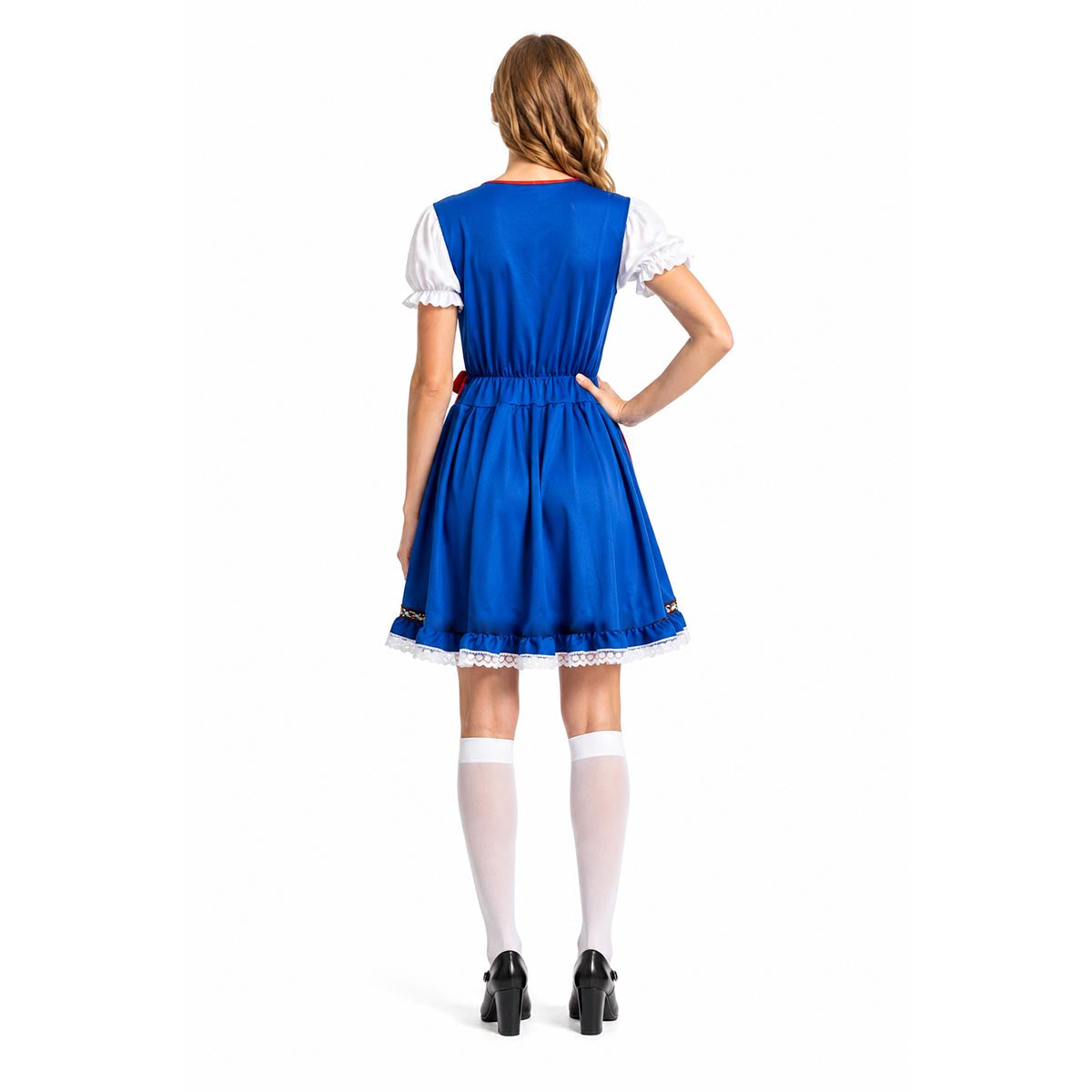 Adult Blue Checkered Bavarian Lady Costume