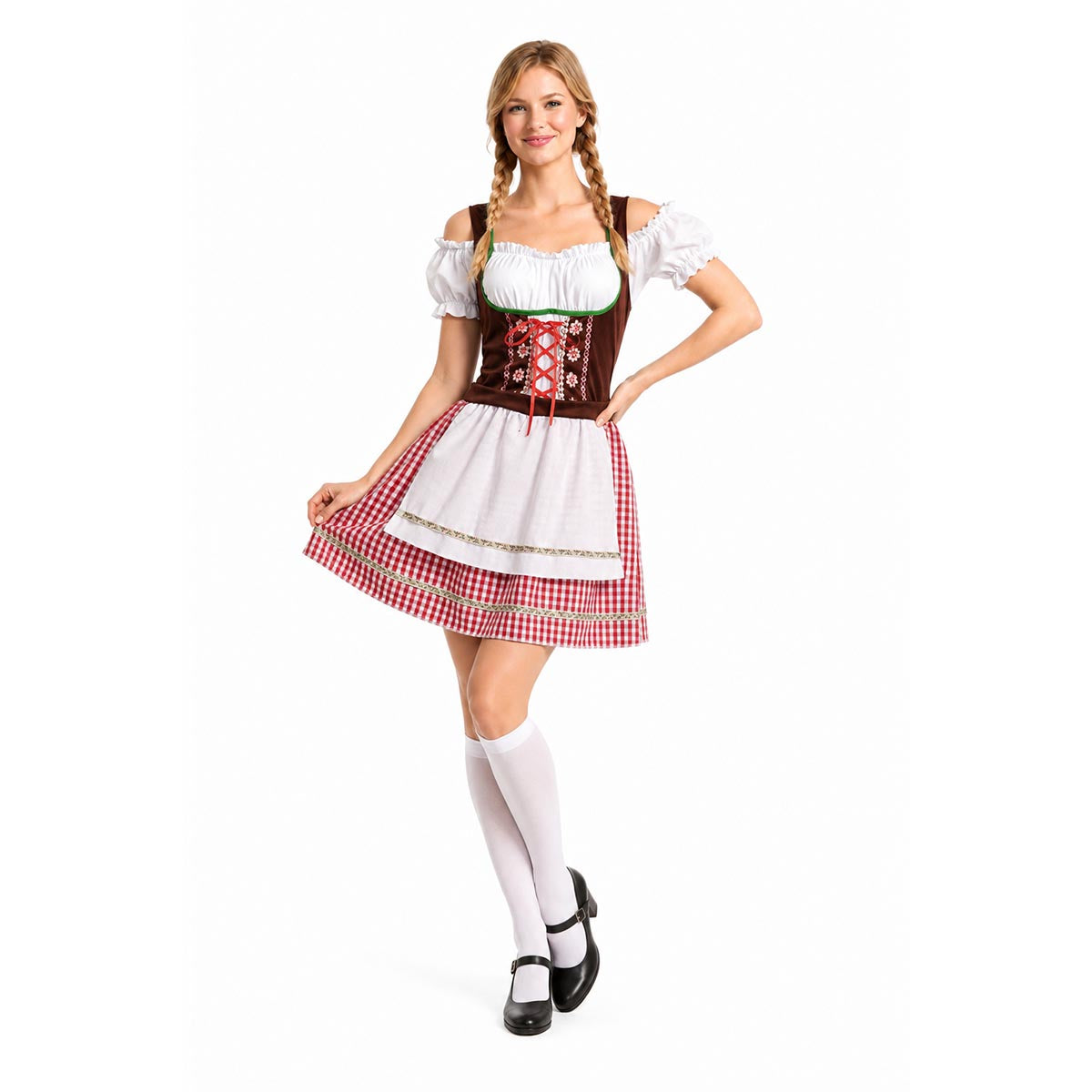 Adult Red Bavarian Lady Costume