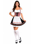 Adult Red & Black Bavarian Lady Costume