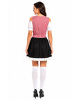 Adult Red & Black Bavarian Lady Costume