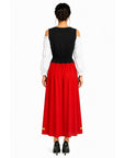 Adult Red Bavarian Long Dress Costume