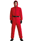 Adult Red Hooded Jumpsuit Costume