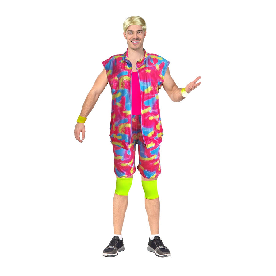 Adult 80s Workout Man Costume