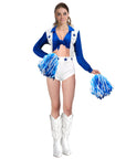 Adult Blue Cheerleader Costume
