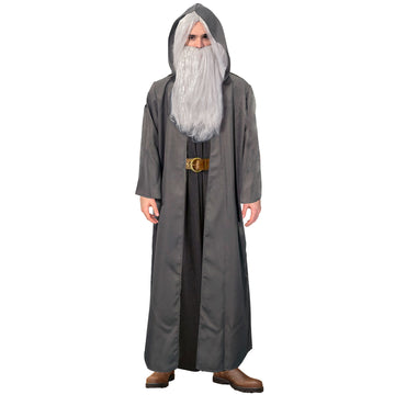Adult Grey Wizard Cloak Costume