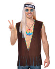 Adult Brown Hippie Vest Costume