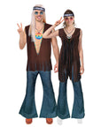 Adult Brown Hippie Vest Costume