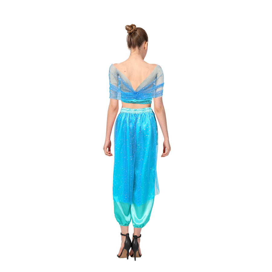 Adult Blue Arabian Princess Costume