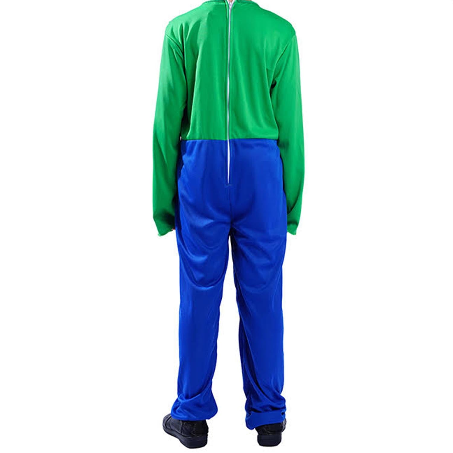 Adult Mario &amp; Luigi Plumber Couple Costume Set