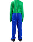 Adult Mario & Luigi Plumber Couple Costume Set