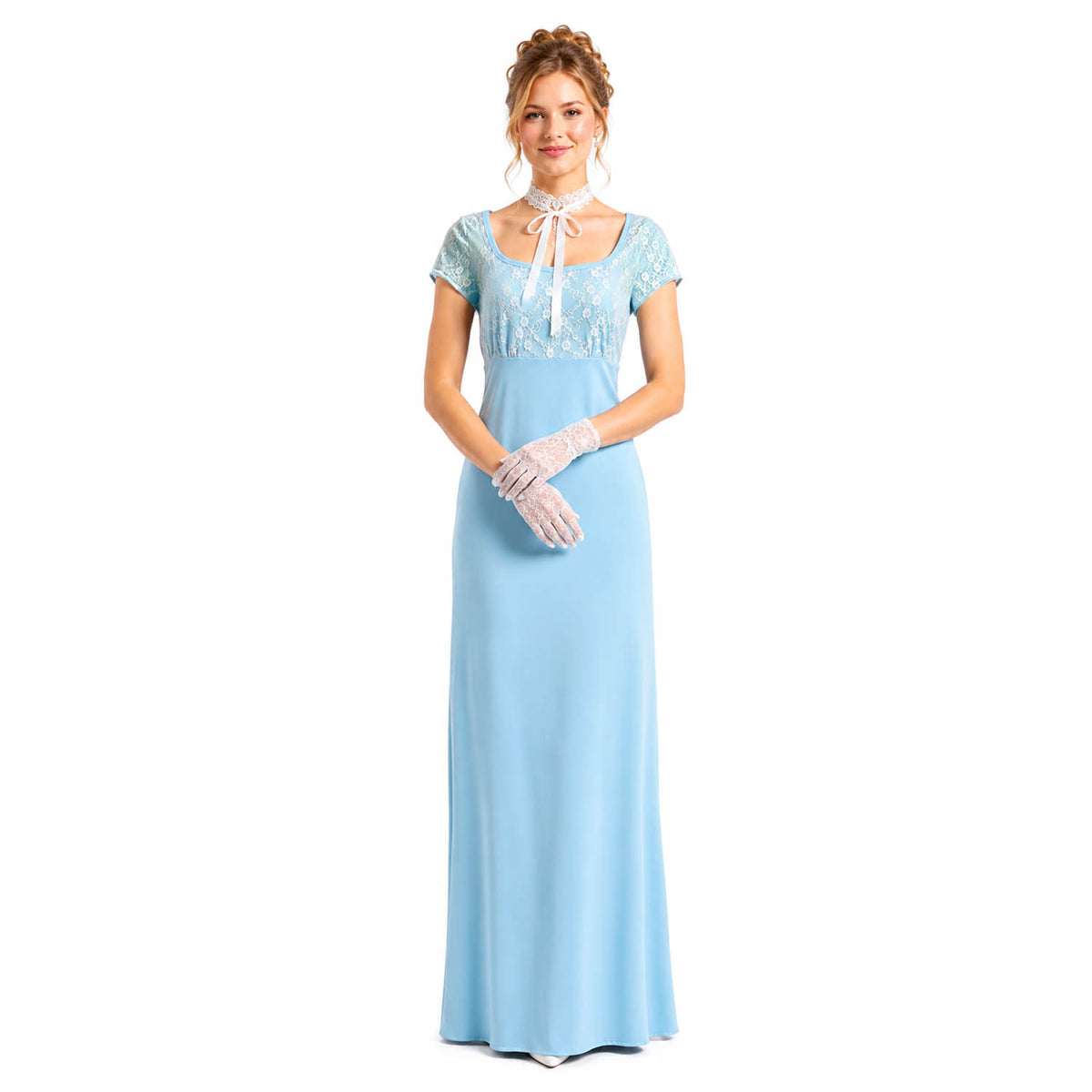 Adult Blue Regency Girl Costume