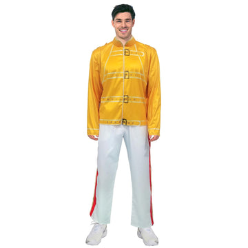 Adult King of Pop (Yellow Jacket) Costume