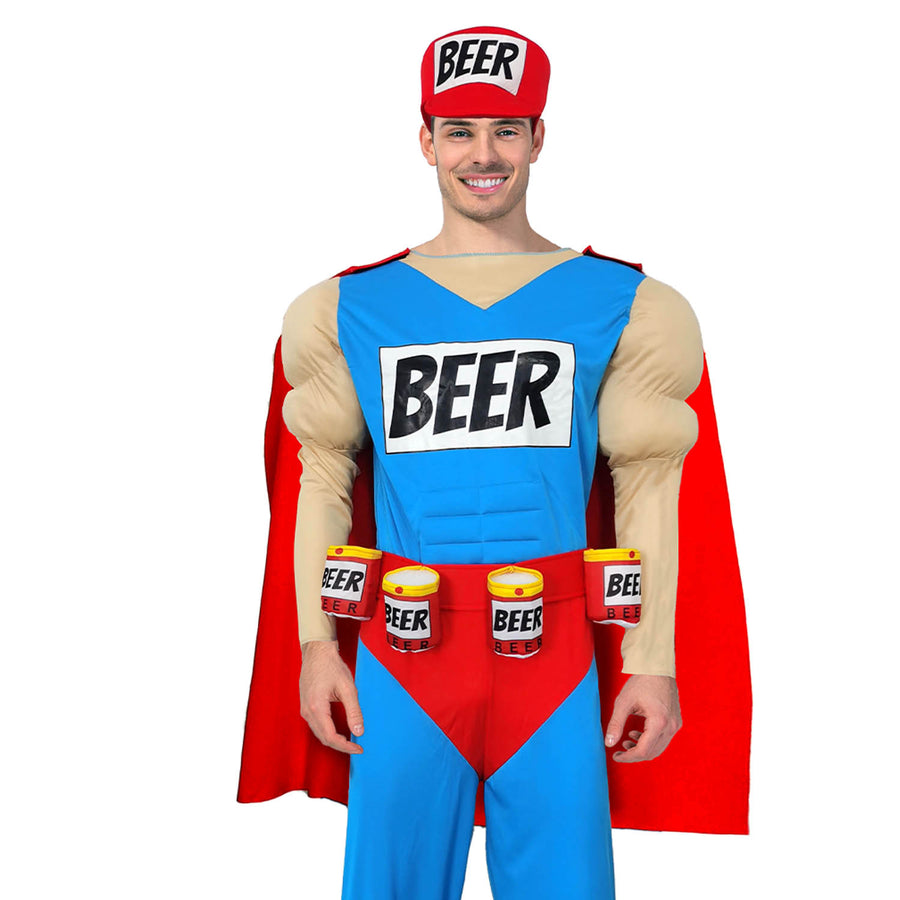 Adult Beer Man Hero Costume