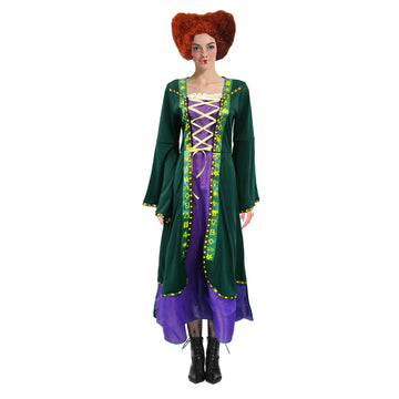 Adult Green Hocus Witch Costume
