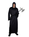 Adult Black Hooded Robe