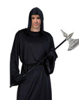 Adult Black Hooded Robe