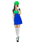 Adult Green Plumber Girl Costume