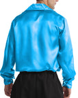 Adult 70s Disco Shirt (Blue)