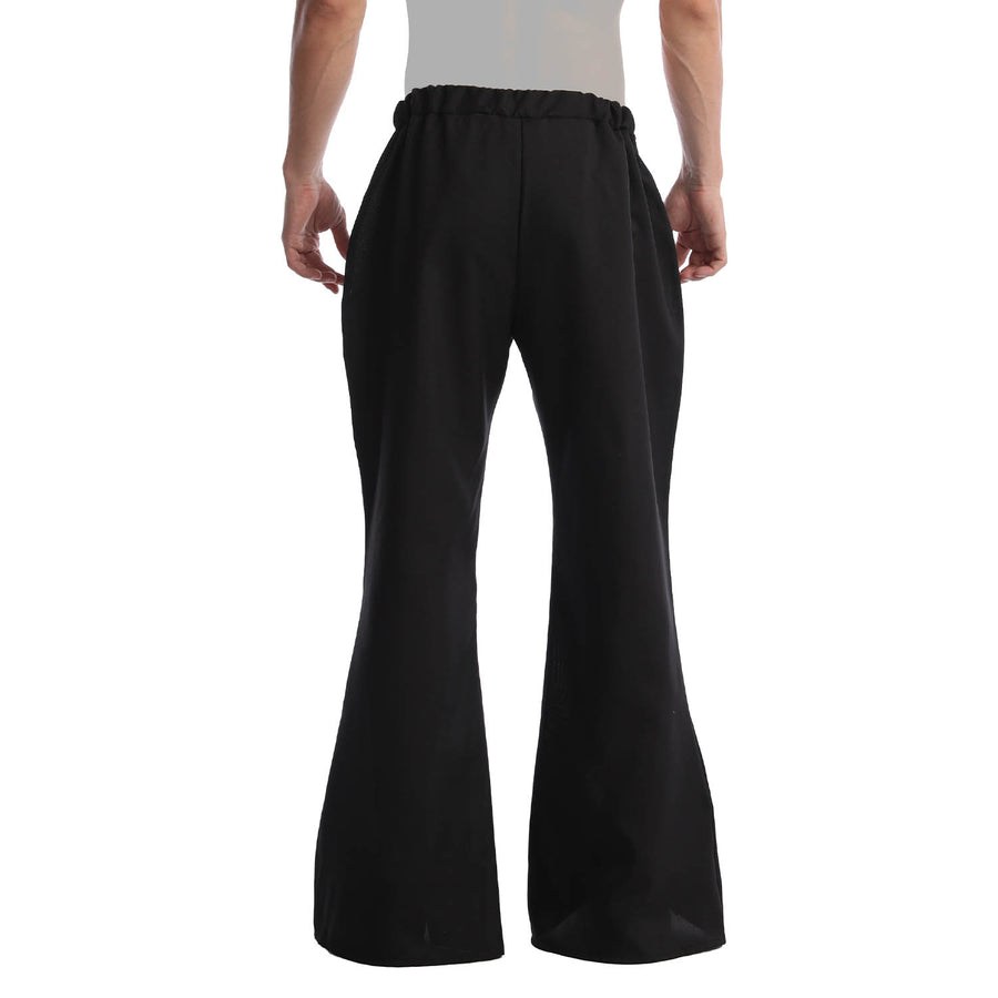 Adult 70s Disco Flare Pants (Black)
